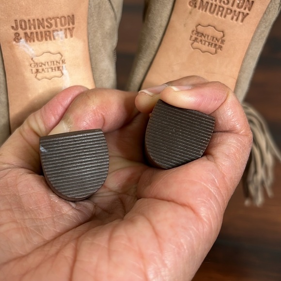 Johnston & Murphy Keaton  Leather Ankle Boots Size 7.5 Fringe Cuff Weste… - Picture 10 of 13